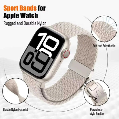 Bracelet Tressé Apple Watch en Nylon Parachute (40mm à 49mm) – Compatible Séries 6, 7, 8, 9, 10, SE, Ultra 2 Ma Culotte Menstruelle