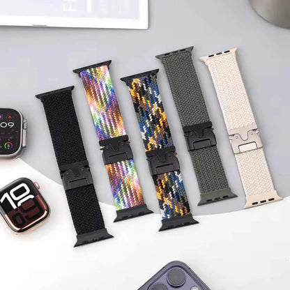 Bracelet Tressé Apple Watch en Nylon Parachute (40mm à 49mm) – Compatible Séries 6, 7, 8, 9, 10, SE, Ultra 2 Ma Culotte Menstruelle