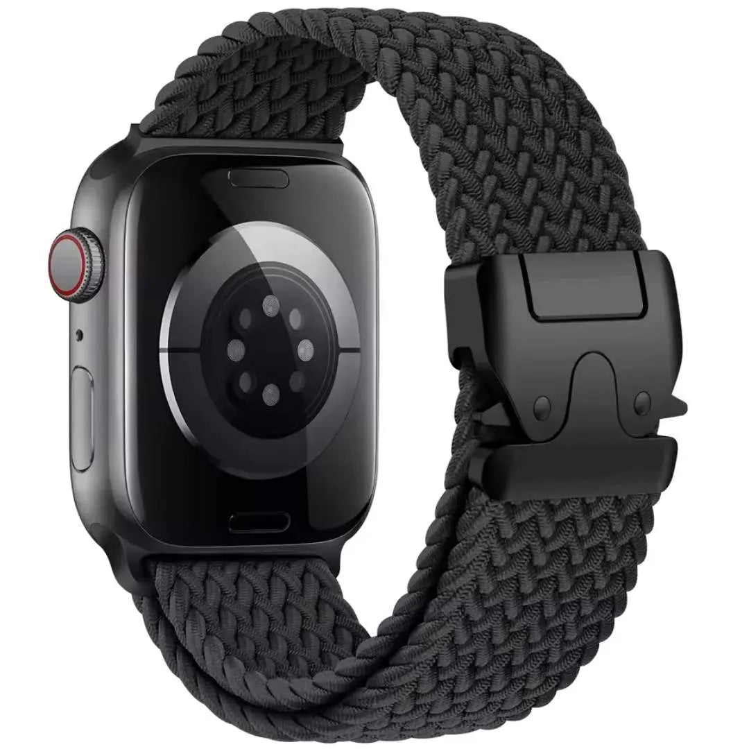 Bracelet Tressé Apple Watch en Nylon Parachute (40mm à 49mm) – Compatible Séries 6, 7, 8, 9, 10, SE, Ultra 2 Ma Culotte Menstruelle