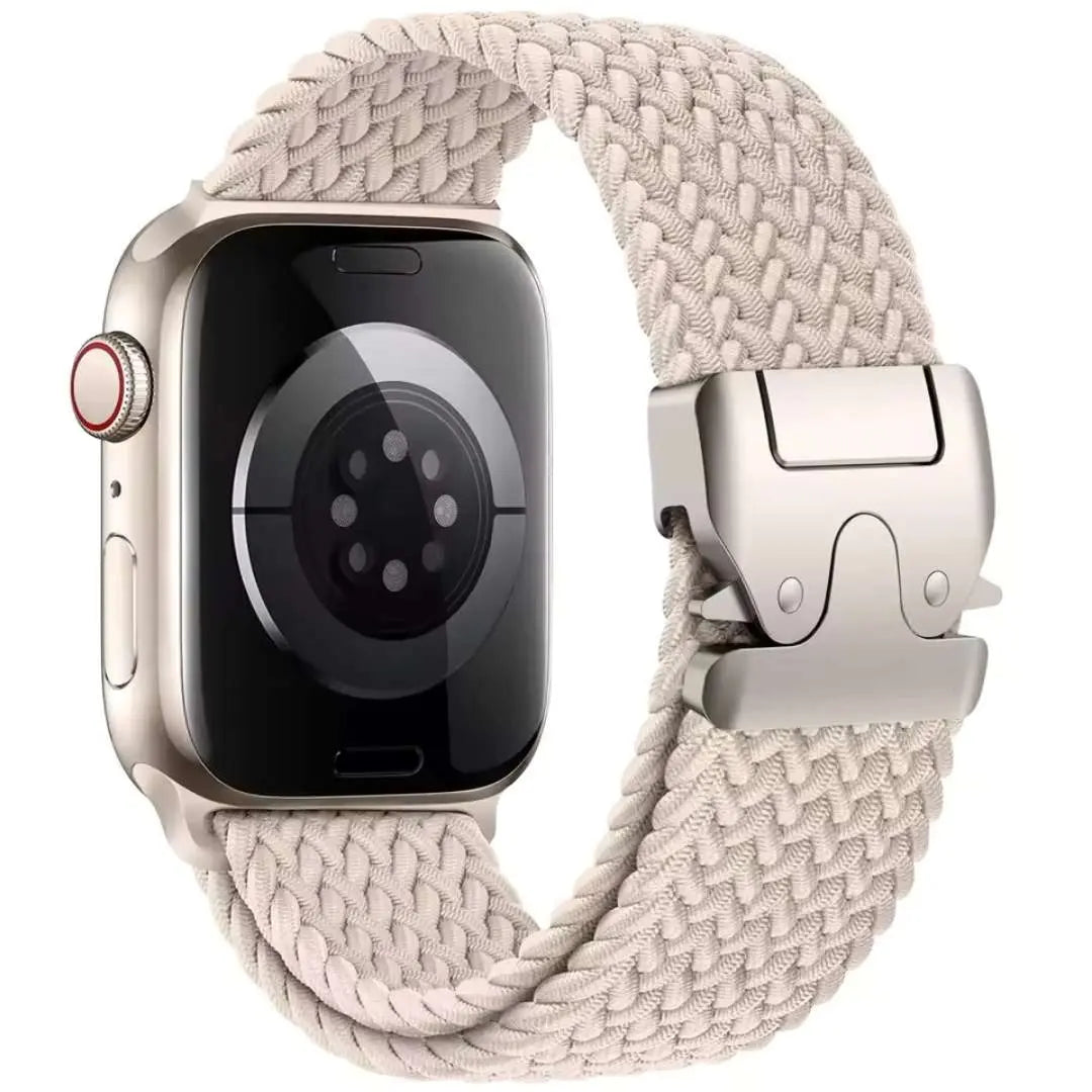 Bracelet Tressé Apple Watch en Nylon Parachute (40mm à 49mm) – Compatible Séries 6, 7, 8, 9, 10, SE, Ultra 2 Ma Culotte Menstruelle