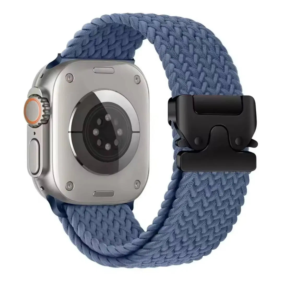 Bracelet Tressé Apple Watch en Nylon Parachute (40mm à 49mm) – Compatible Séries 6, 7, 8, 9, 10, SE, Ultra 2 Ma Culotte Menstruelle