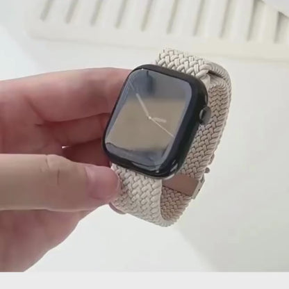 Bracelet Tressé Apple Watch en Nylon Parachute (40mm à 49mm) – Compatible Séries 6, 7, 8, 9, 10, SE, Ultra 2